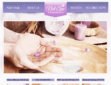 Tablet Screenshot of cherryblossomnails.com